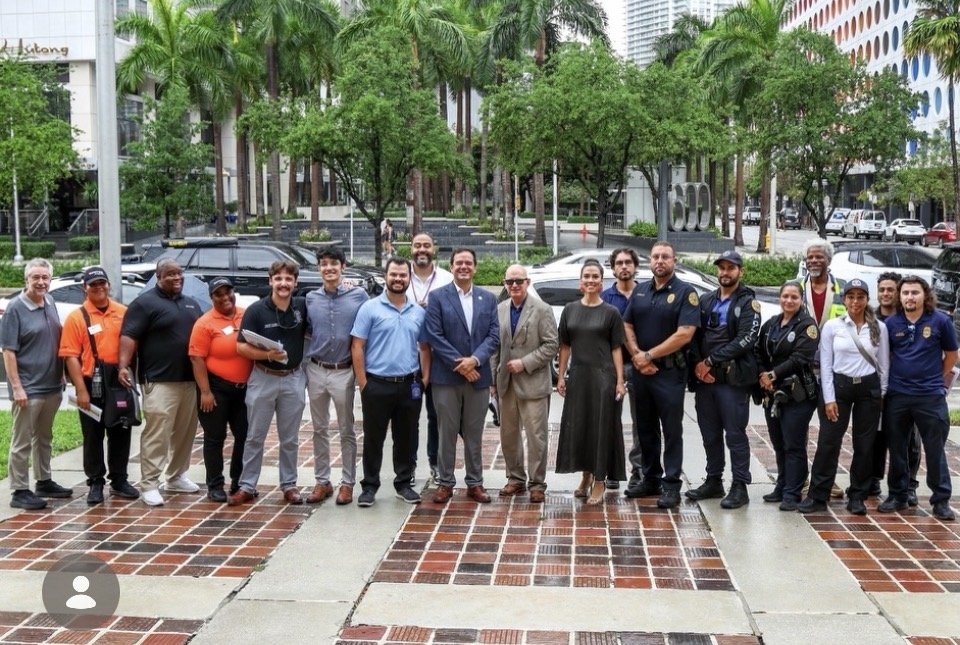 Commissioner Rosado and participants in the Brickell Block Walk