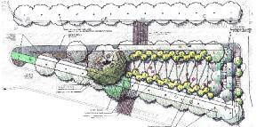The original 2011 Raymond Jungles landscape plan for Flatiron Park