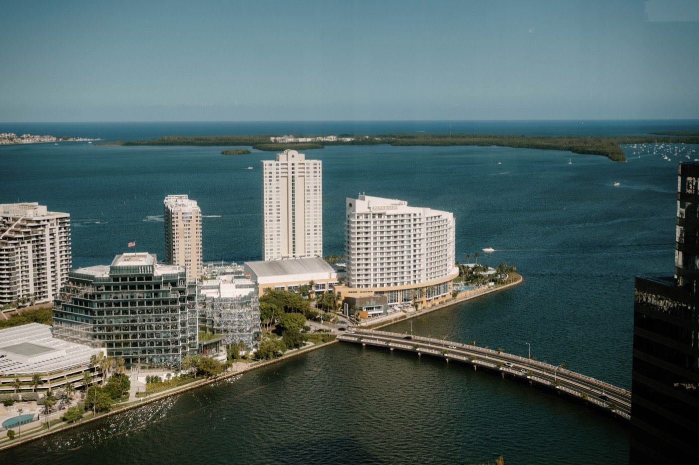 Brickell’s waterfront skyline beside Biscayne Bay
